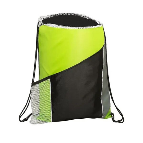 Sprint Angled Drawstring Sports Bag With Pockets