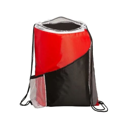 Sprint Angled Drawstring Sports Bag With Pockets