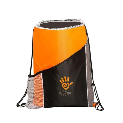 Sprint Angled Drawstring Sports Bag With Pockets