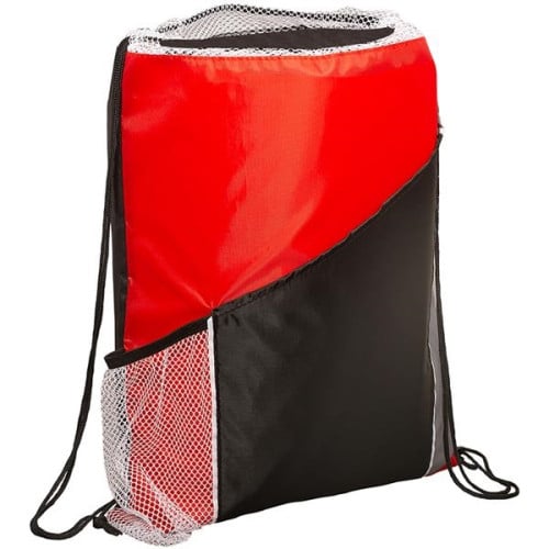 Sprint Angled Drawstring Sports Bag With Pockets