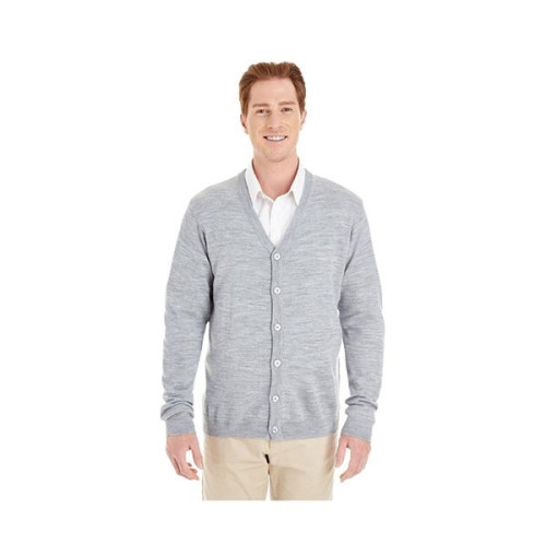 Harriton® Men's Pilbloc™ V-Neck Button Cardigan Sweater