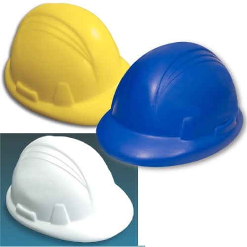 Construction Hard Hat Shape Stress Ball