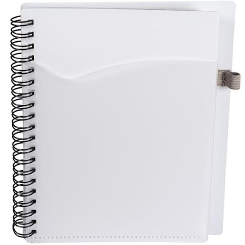 Polypro Notebook with Clear Front Pocket