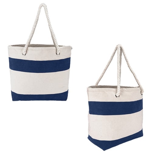 Cotton Resort Tote Bag with Rope Handle