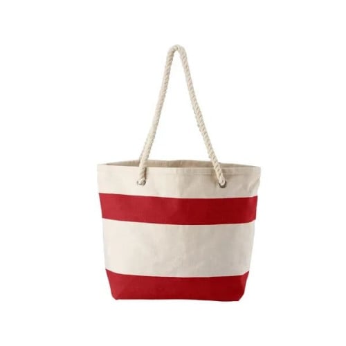 Cotton Resort Tote Bag with Rope Handle