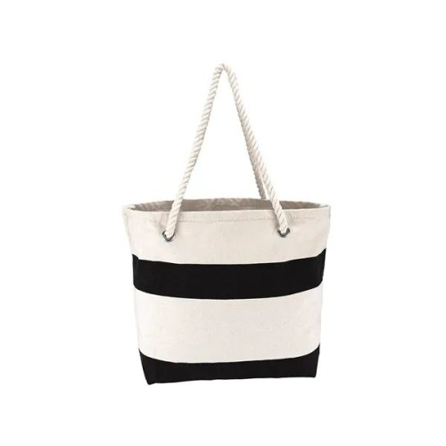 Cotton Resort Tote Bag with Rope Handle
