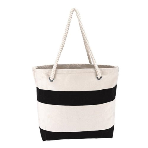 Cotton Resort Tote Bag with Rope Handle