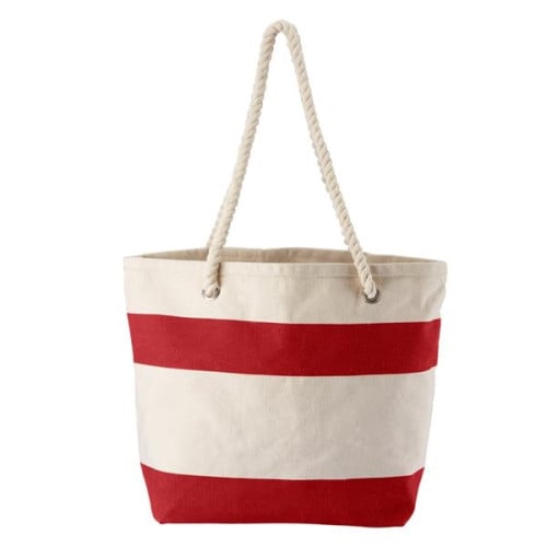 Cotton Resort Tote Bag with Rope Handle