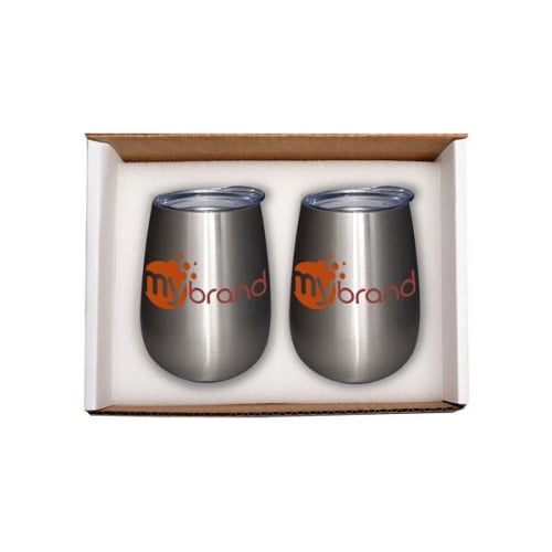 Duo Vacuum Insulated Stemless Wine Tumbler Gif...