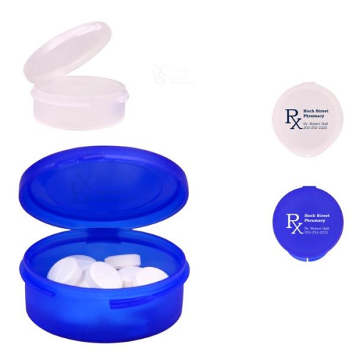 Single Compartment Plastic Pill Case