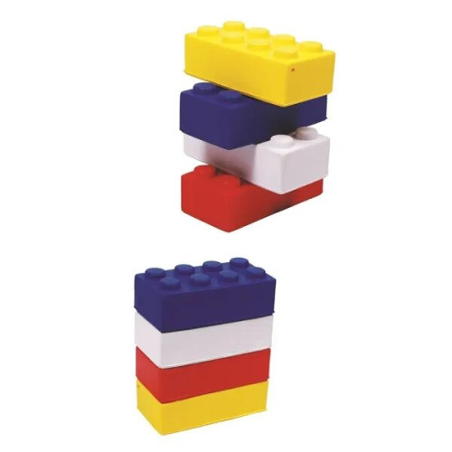 Construction Building Block Shape Stress Ball