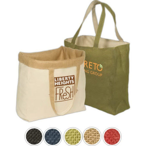 Reversible Jute/Cotton Tote