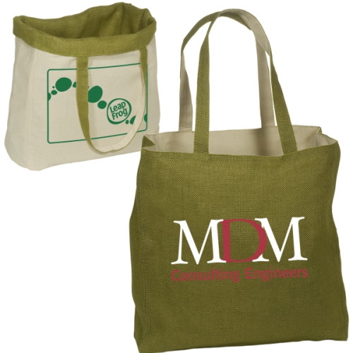 Reversible Jute/Cotton Tote