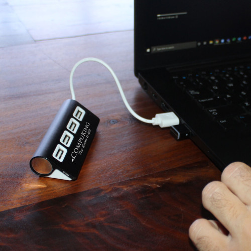 4-Port Aluminum Wave USB Hub