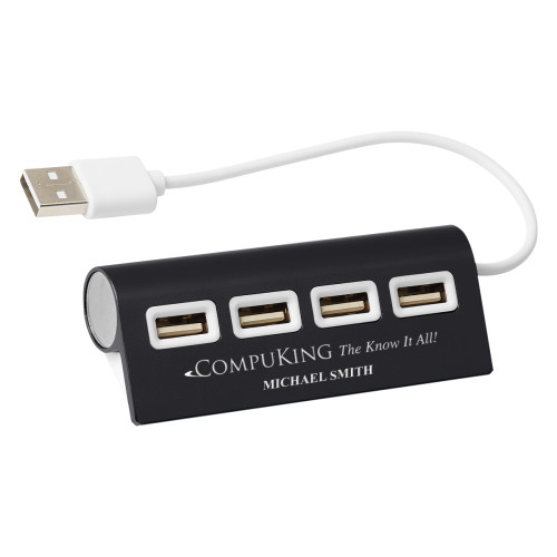 4-Port Aluminum Wave USB Hub