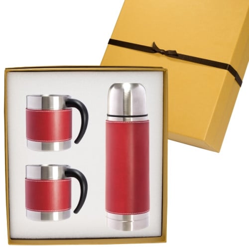 Tuscany™ Thermal Bottle & Coffee Cups Gift Set