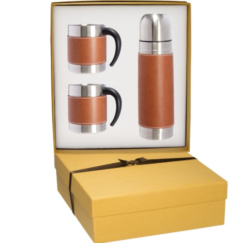 Tuscany™ Thermal Bottle & Coffee Cups Gift Set