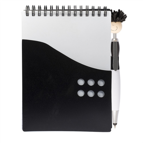 Two-Tone Jotter with MopTopper™ Stylus Pen