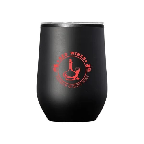 12 oz Budget Stemless Wine Tumbler With Lid