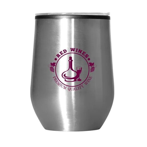 12 oz Budget Stemless Wine Tumbler With Lid