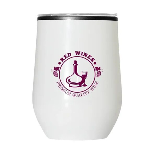 12 oz Budget Stemless Wine Tumbler With Lid