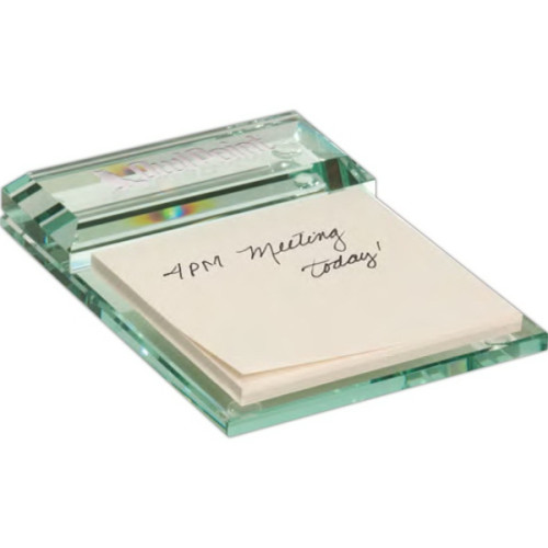 Atrium Glass Message Pad Holder