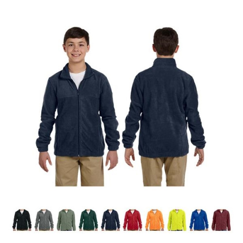 Harriton® Youth 8 oz. Full-Zip Fleece