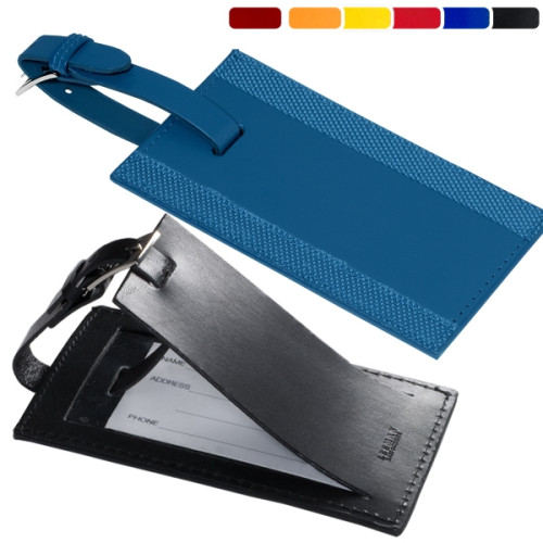 Leeman Majestic Leather Luggage Tag