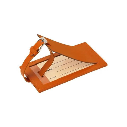 Leeman Majestic Leather Luggage Tag