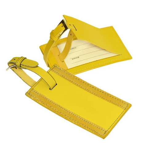 Leeman Majestic Leather Luggage Tag