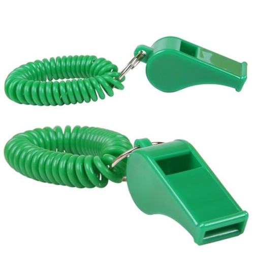 Whistle Key Chain with Coil