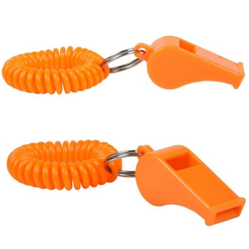 Whistle Key Chain with Coil