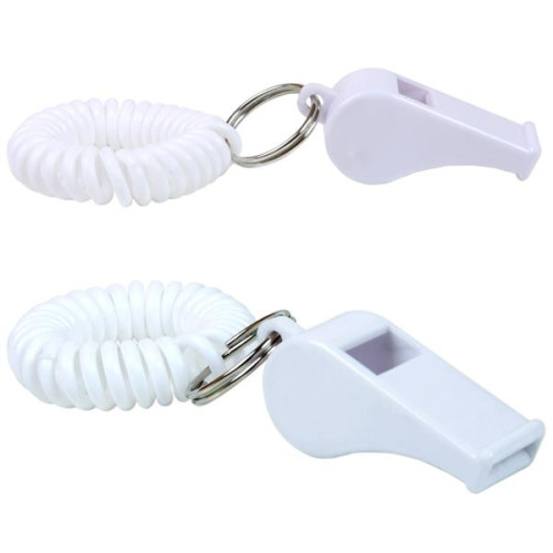 Whistle Key Chain with Coil