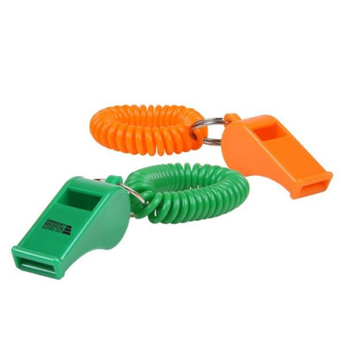 Whistle Key Chain with Coil