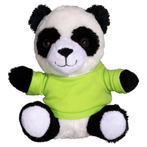 7" Plush Panda with T-Shirt