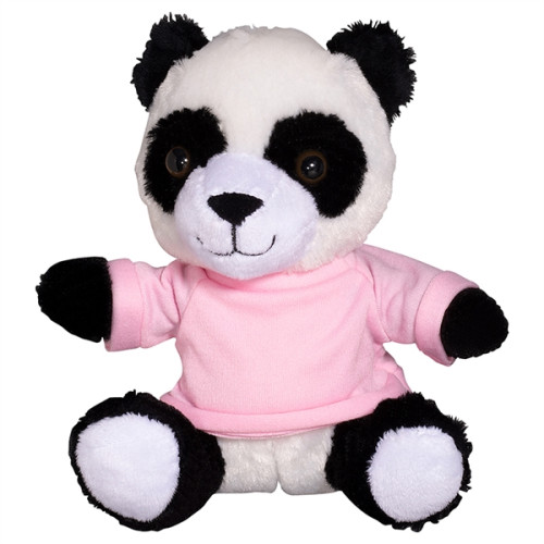 7" Plush Panda with T-Shirt