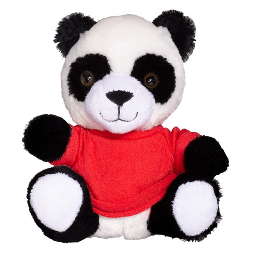 7" Plush Panda with T-Shirt
