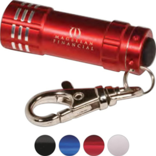Micro 3 LED Flashlight With Keychain