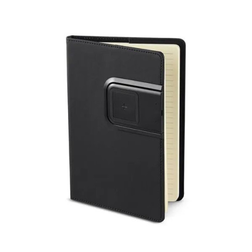 Refillable Journal with Wireless Charging Panel