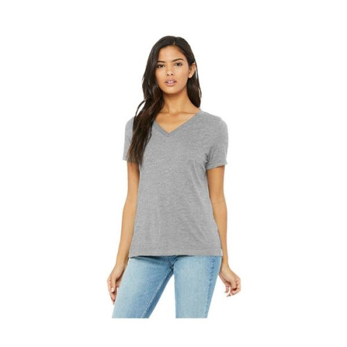 Bella+Canvas® Ladies' Relaxed Jersey Short-Sleeve V-Neck ...