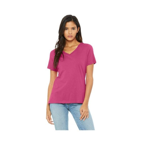 Bella+Canvas® Ladies' Relaxed Jersey Short-Sleeve V-Neck ...