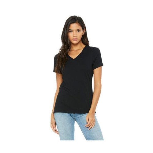 Bella+Canvas® Ladies' Relaxed Jersey Short-Sleeve V-Neck ...