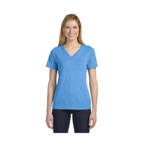 Bella+Canvas® Ladies' Relaxed Jersey Short-Sleeve V-Neck ...