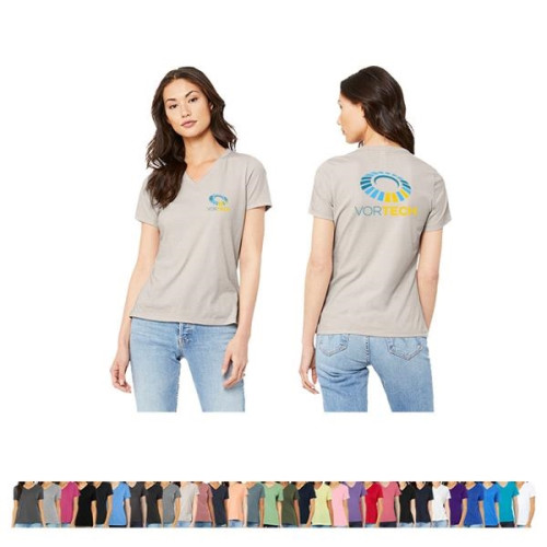 Bella+Canvas® Ladies' Relaxed Jersey Short-Sleeve V-Neck ...