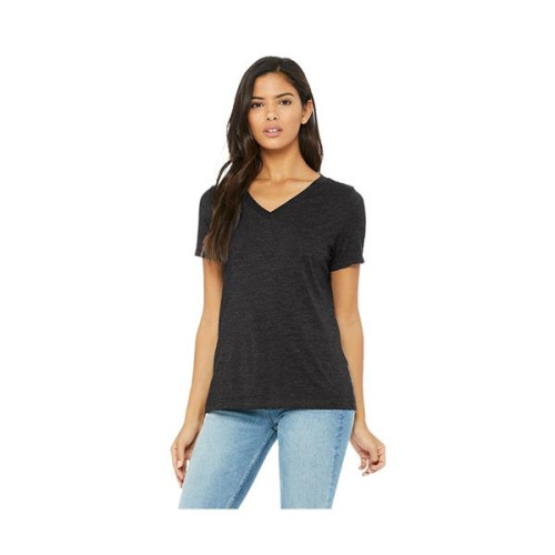 Bella+Canvas® Ladies' Relaxed Jersey Short-Sleeve V-Neck ...