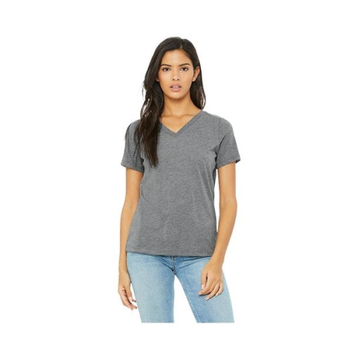 Bella+Canvas® Ladies' Relaxed Jersey Short-Sleeve V-Neck ...