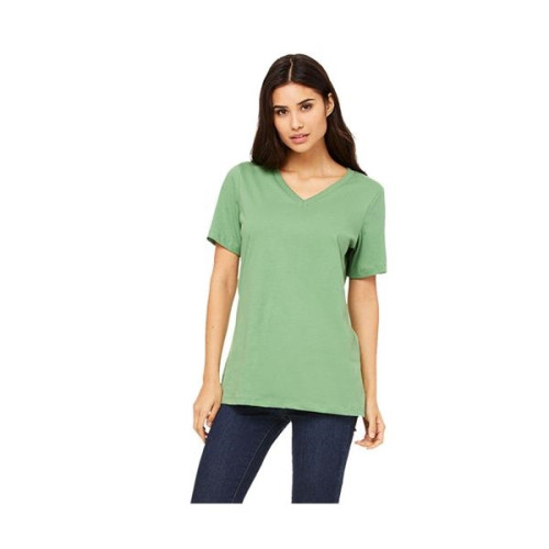 Bella+Canvas® Ladies' Relaxed Jersey Short-Sleeve V-Neck ...