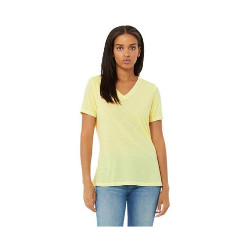 Bella+Canvas® Ladies' Relaxed Jersey Short-Sleeve V-Neck ...