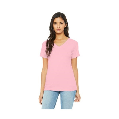 Bella+Canvas® Ladies' Relaxed Jersey Short-Sleeve V-Neck ...