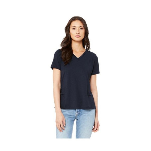Bella+Canvas® Ladies' Relaxed Jersey Short-Sleeve V-Neck ...
